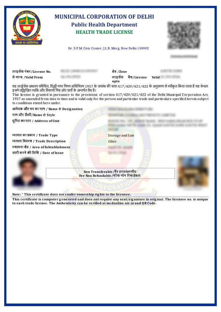 MCD General Trade Licence in Delhi – Apply Online MCD General Trade Licence in Delhi – Apply Online